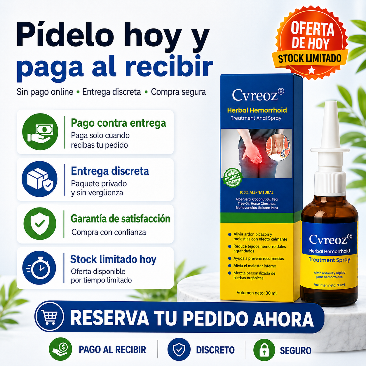 Spray Para El Tratamiento de hemorroides