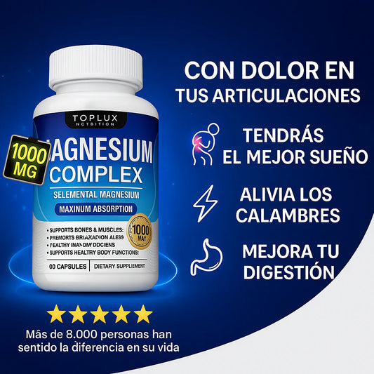 Complejo de magnesio 8 en 1 🇺🇸 Producto 100% Americano